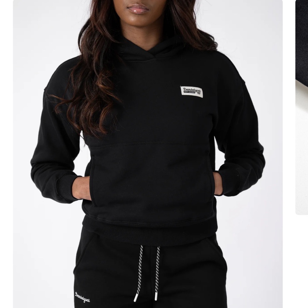 Beardedgoat Black Overnight Hoodie